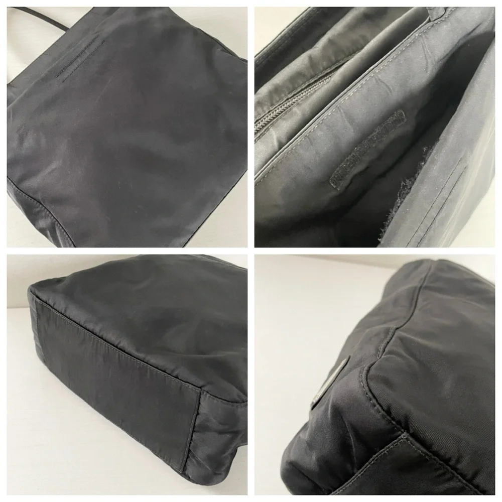 Prada 1999 black Tessuto nylon metro small tote bag vintage rare - Picture 6 of 11